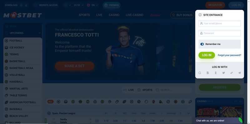 Mostbet online